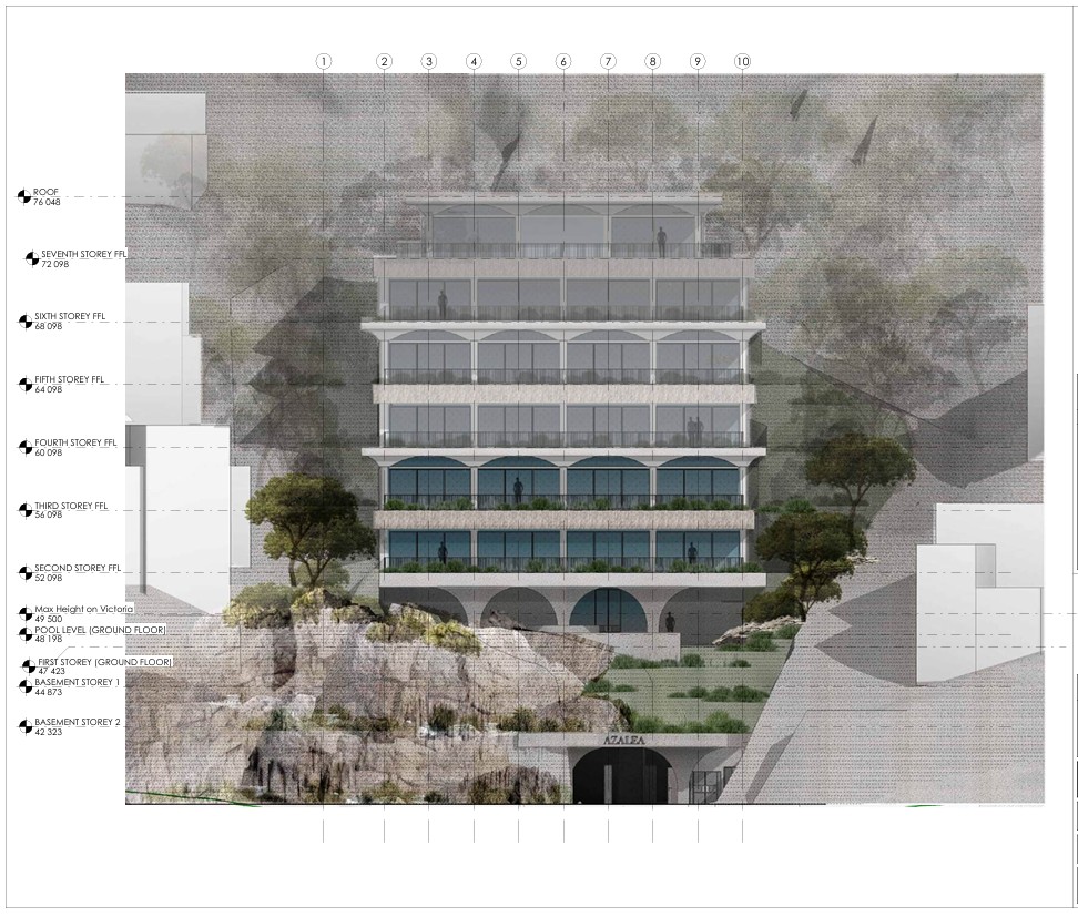 West Elevation rendered